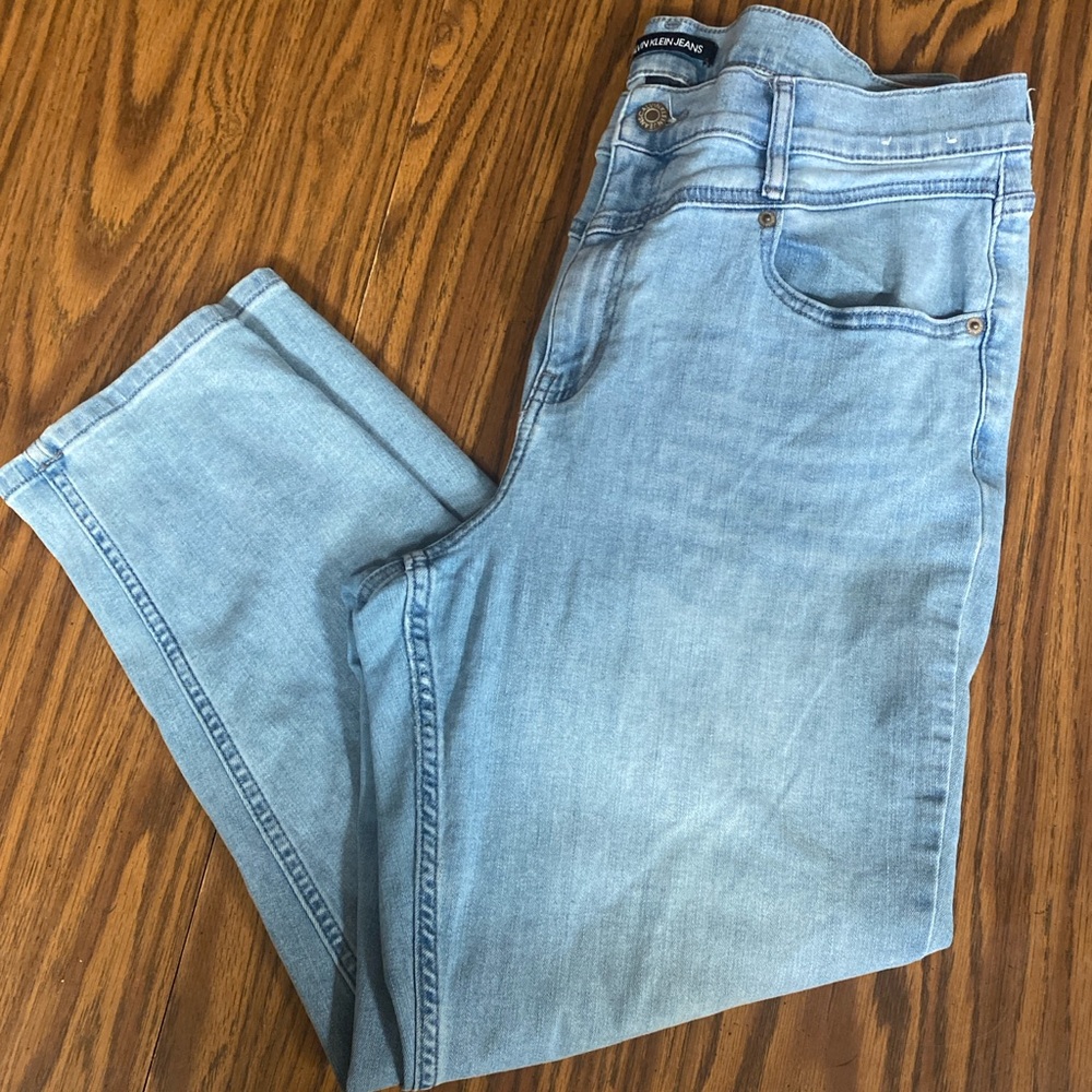 Calvin Klein Jeans Light Blue Ankle Denim